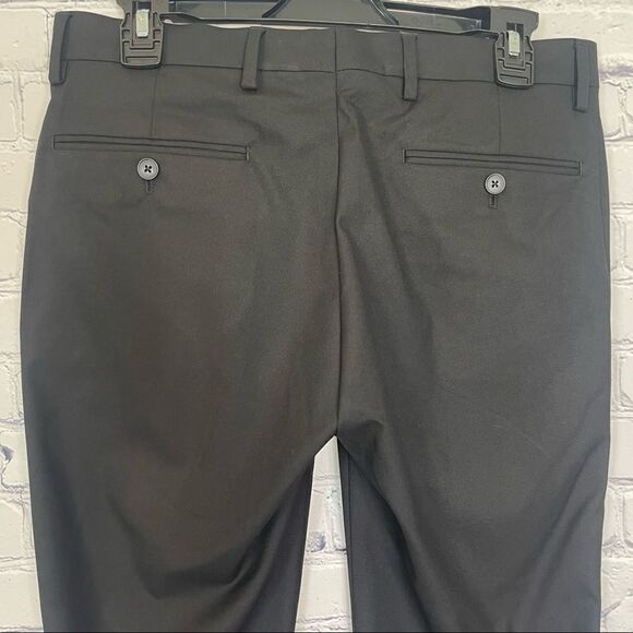 Men’s Slim Fit Black Suit Pants - Picture 6 of 8